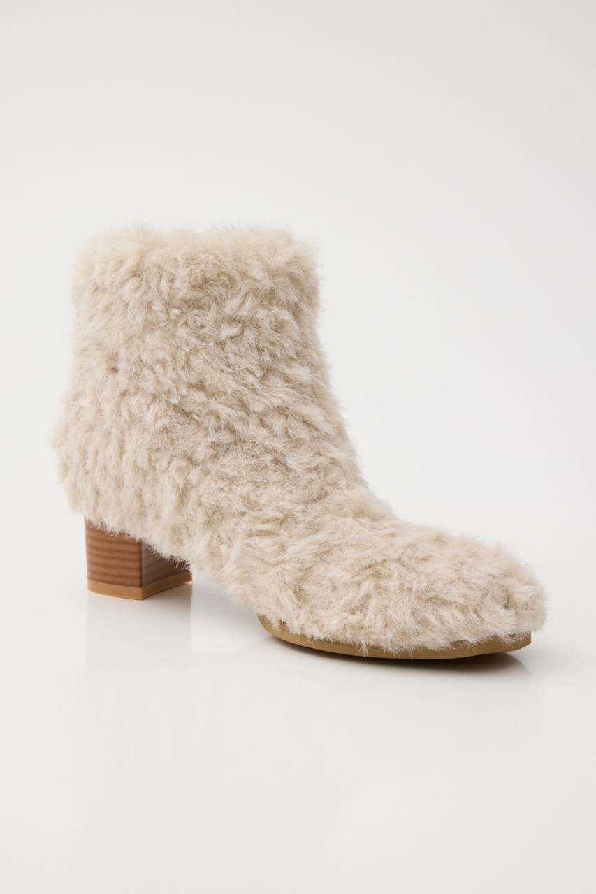 FAUX FUR SHORT ブーツ IVOY L