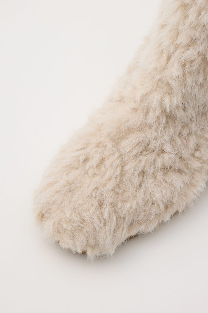 FAUX FUR SHORT ブーツ IVOY L