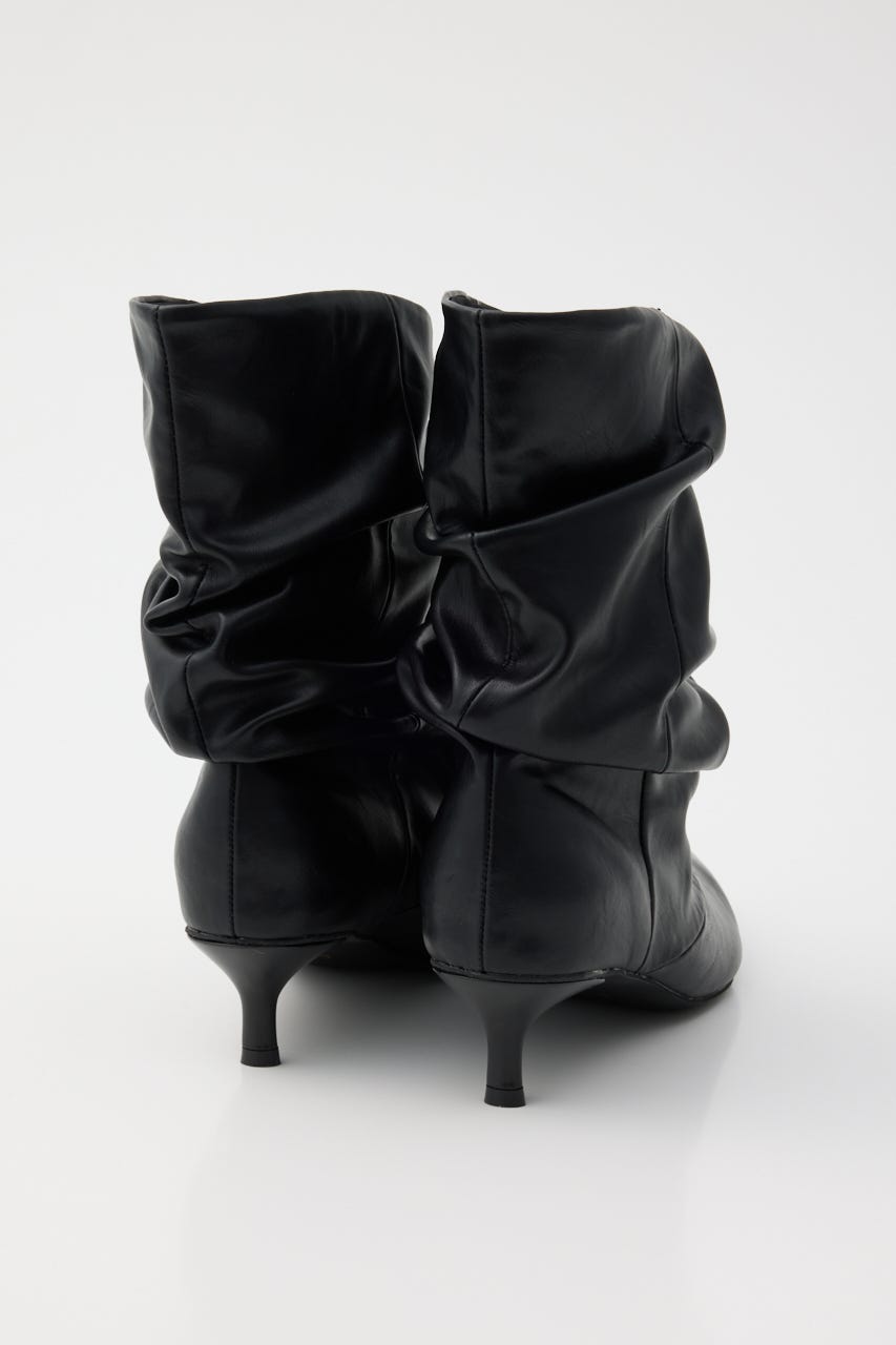 SCRUNCH POINTED ブーツ BLK S