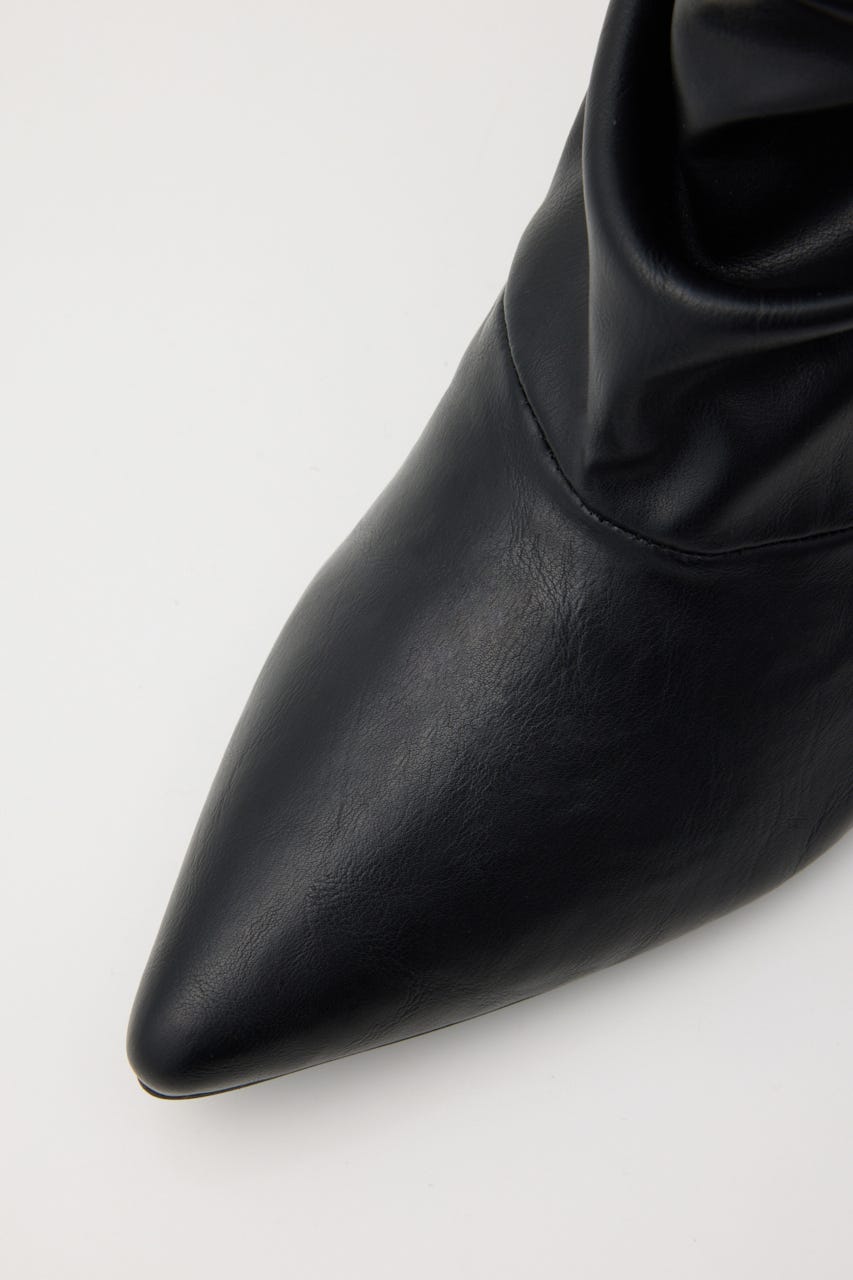 SCRUNCH POINTED ブーツ BLK S