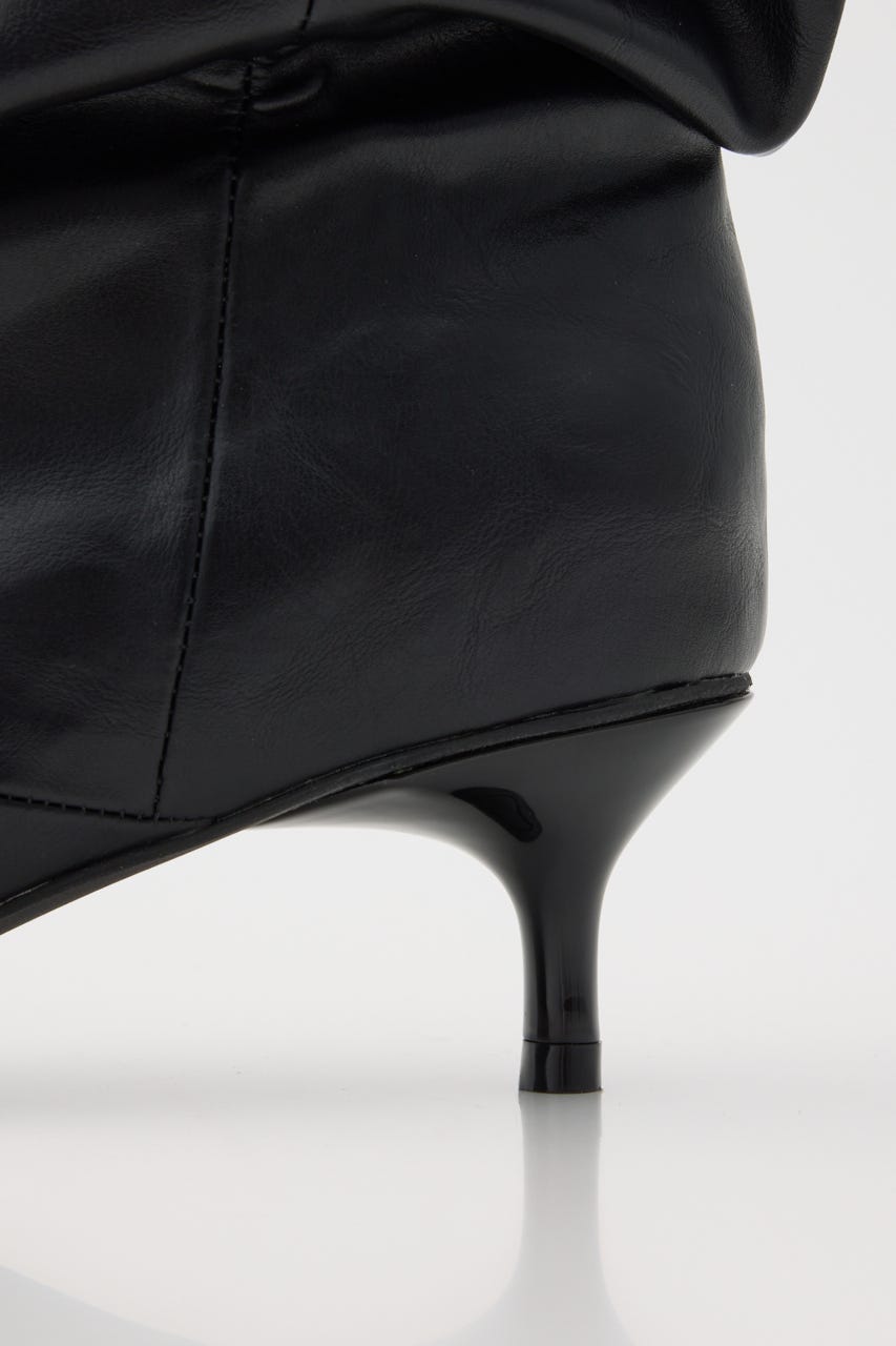SCRUNCH POINTED ブーツ BLK S