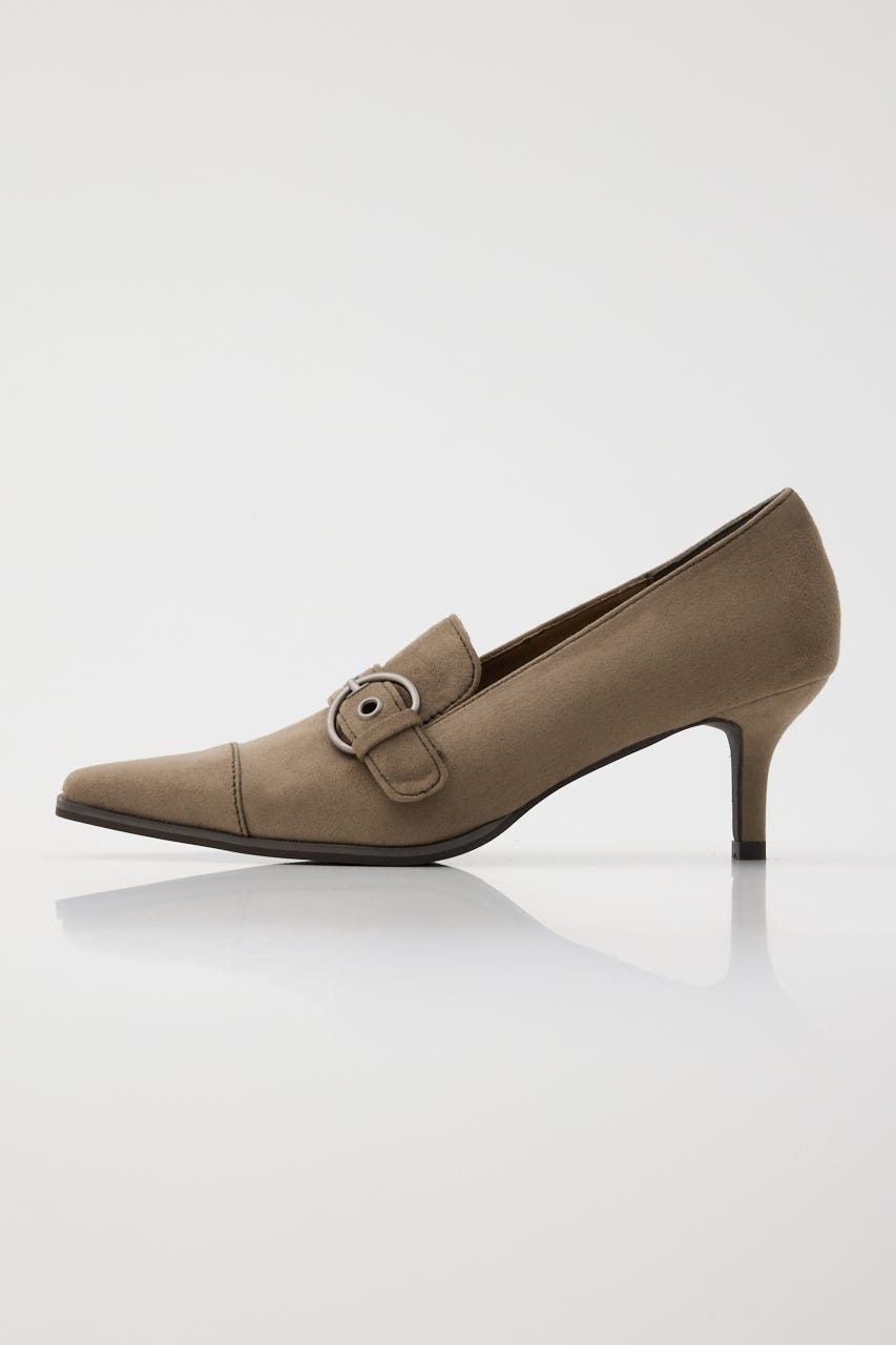 BELTED SUEDE LIKE パンプス BEG M