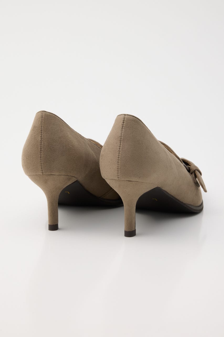BELTED SUEDE LIKE パンプス BEG M