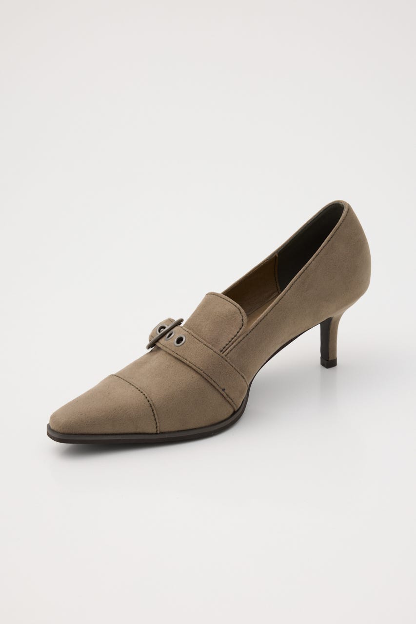 BELTED SUEDE LIKE パンプス BEG M