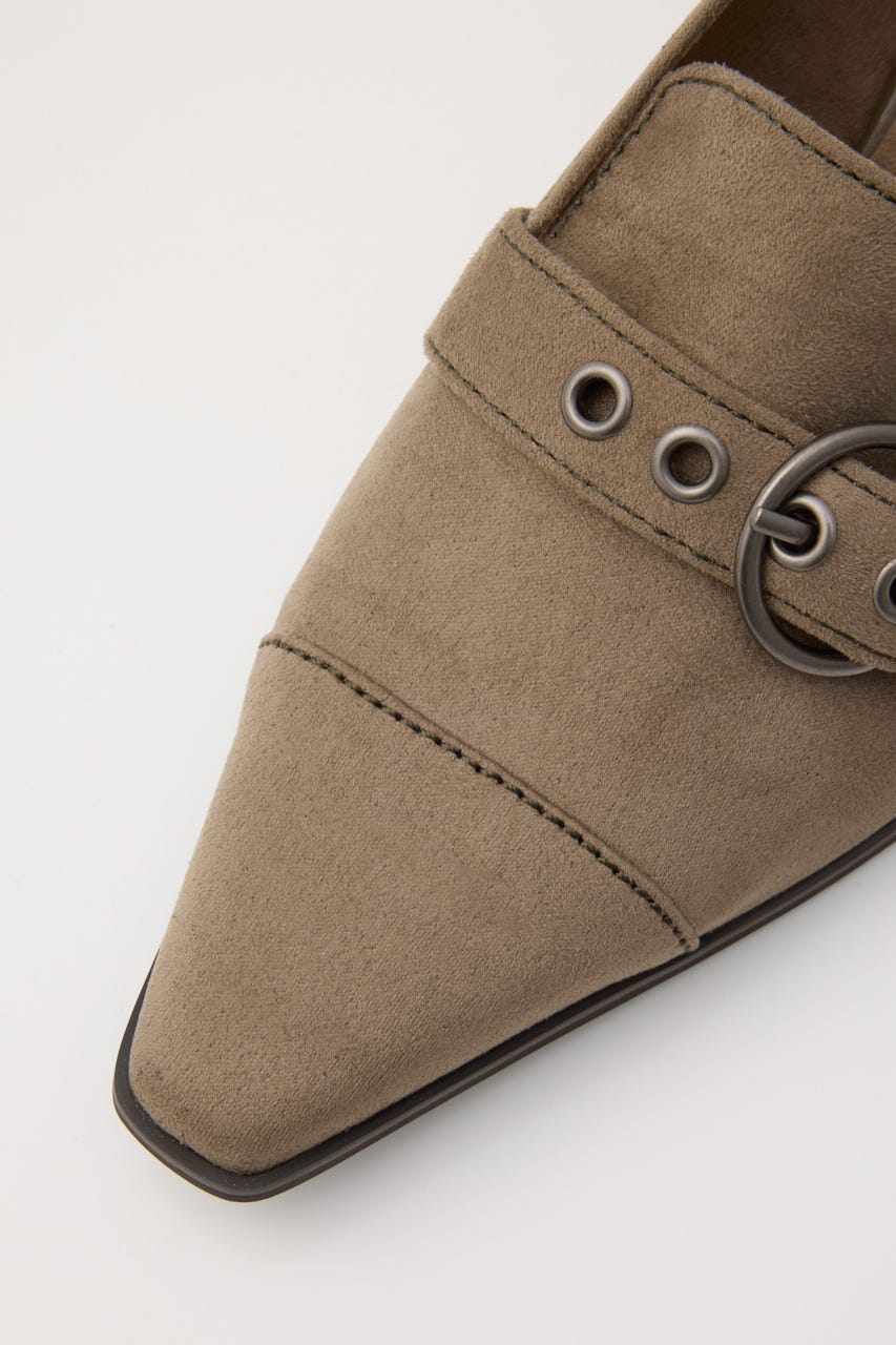 BELTED SUEDE LIKE パンプス BEG M