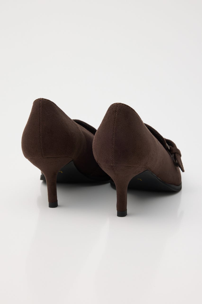 BELTED SUEDE LIKE パンプス BRN S