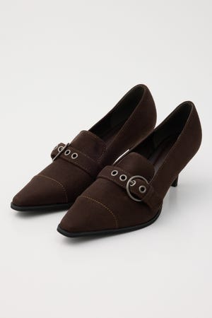 BELTED SUEDE LIKE パンプス