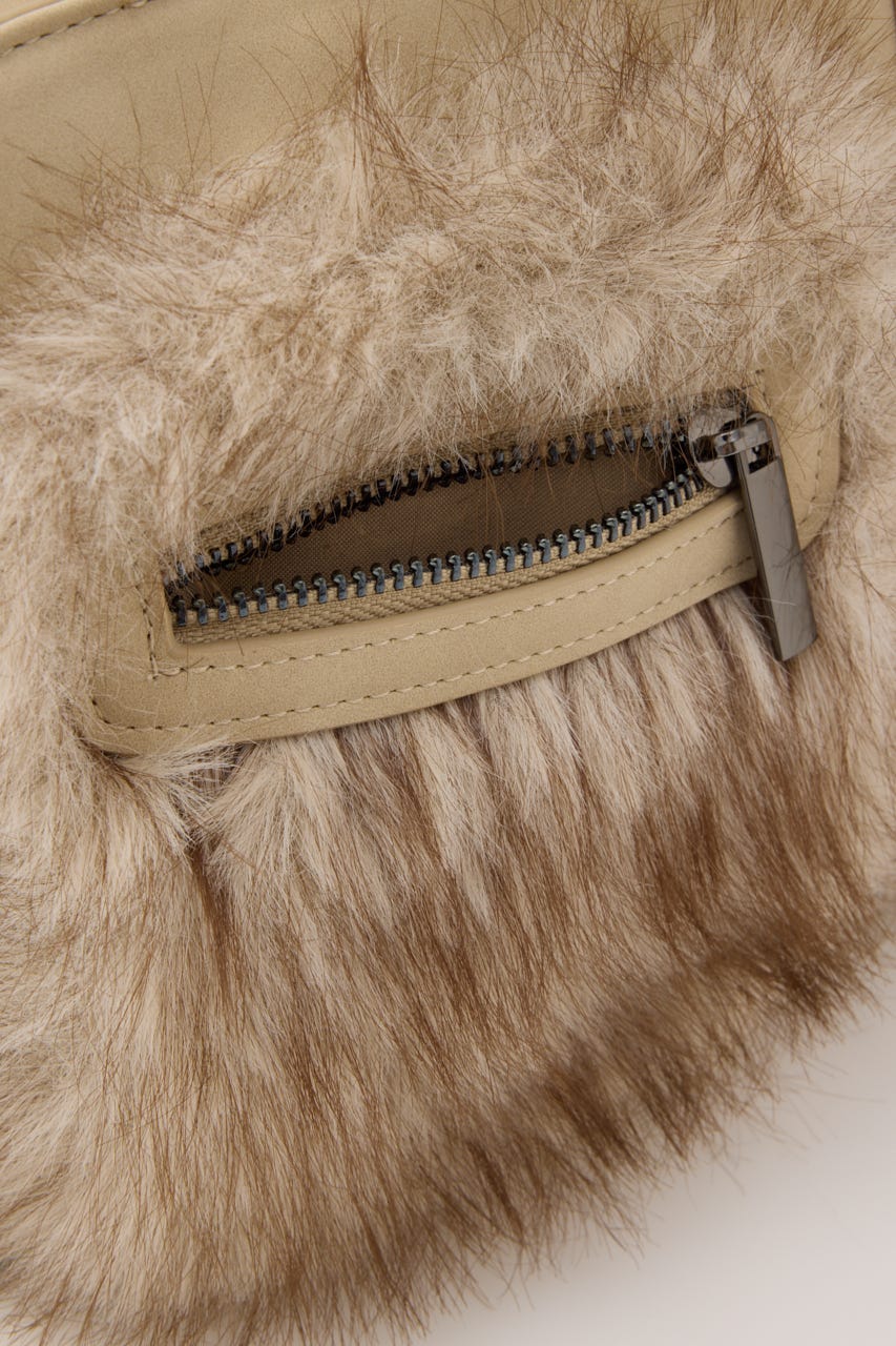 FAUX FUR BOSTON バッグ IVOY FREE