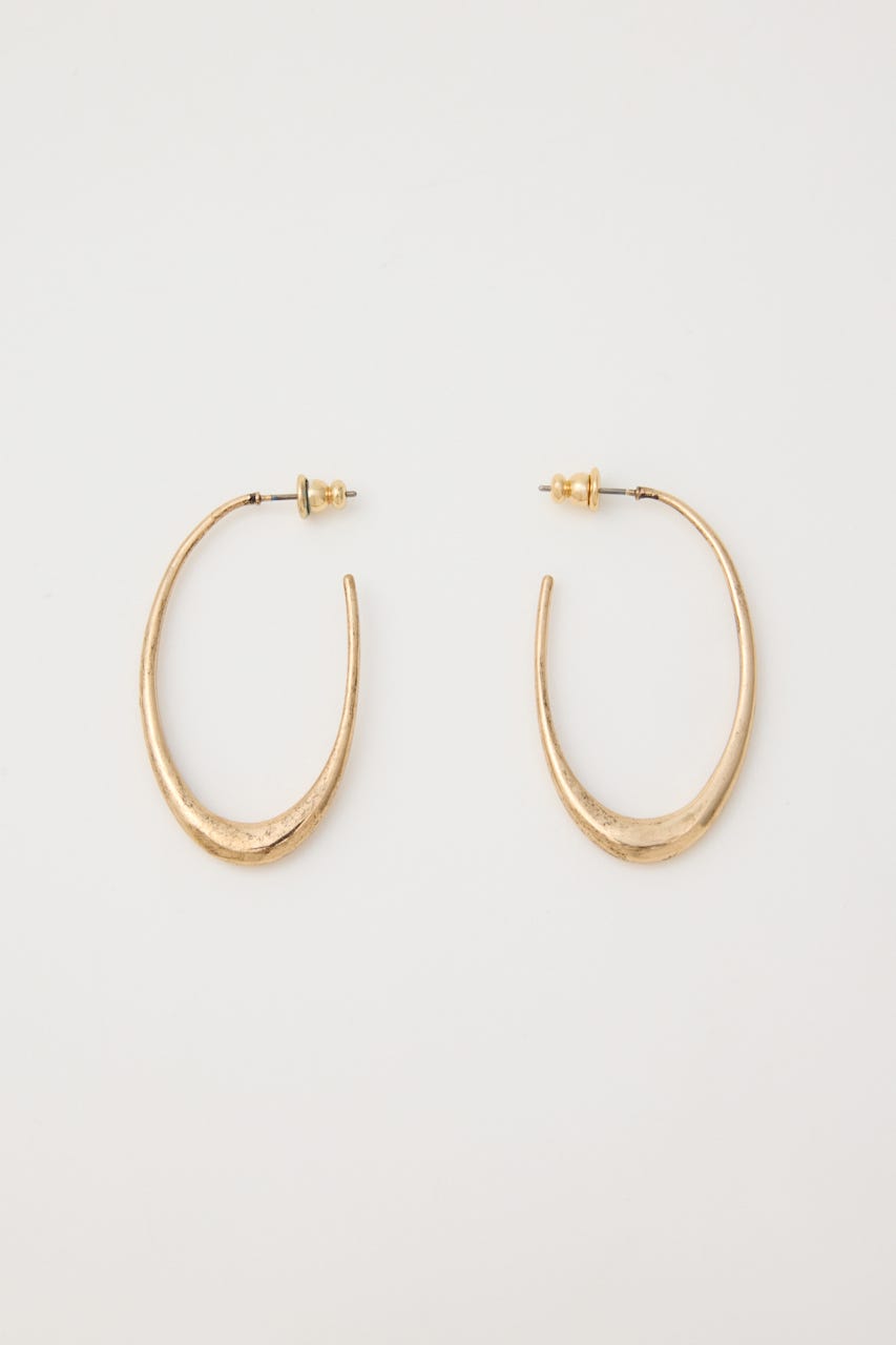 ELLIPSE HOOP ピアス GLD FREE