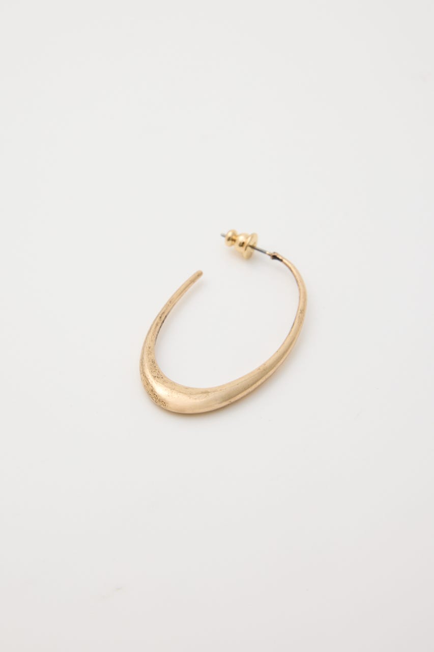 ELLIPSE HOOP ピアス GLD FREE
