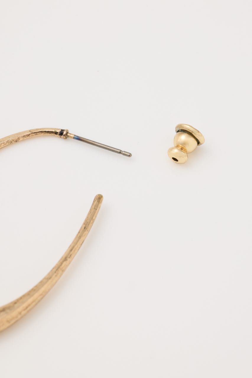 ELLIPSE HOOP ピアス GLD FREE