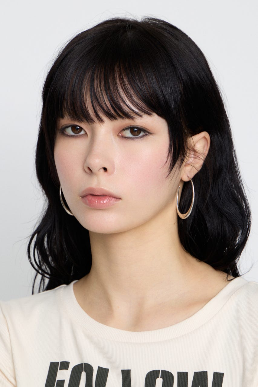 ELLIPSE HOOP ピアス SLV FREE