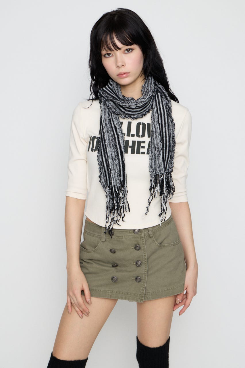 LIGHT ストール M/BLK FREE
