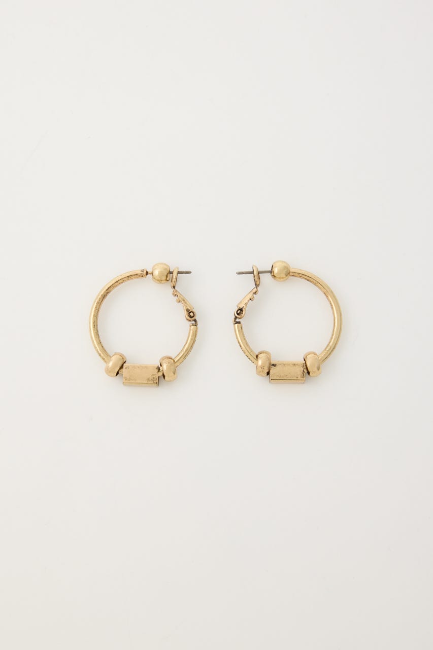 MANY PARTS HOOP ピアス GLD FREE