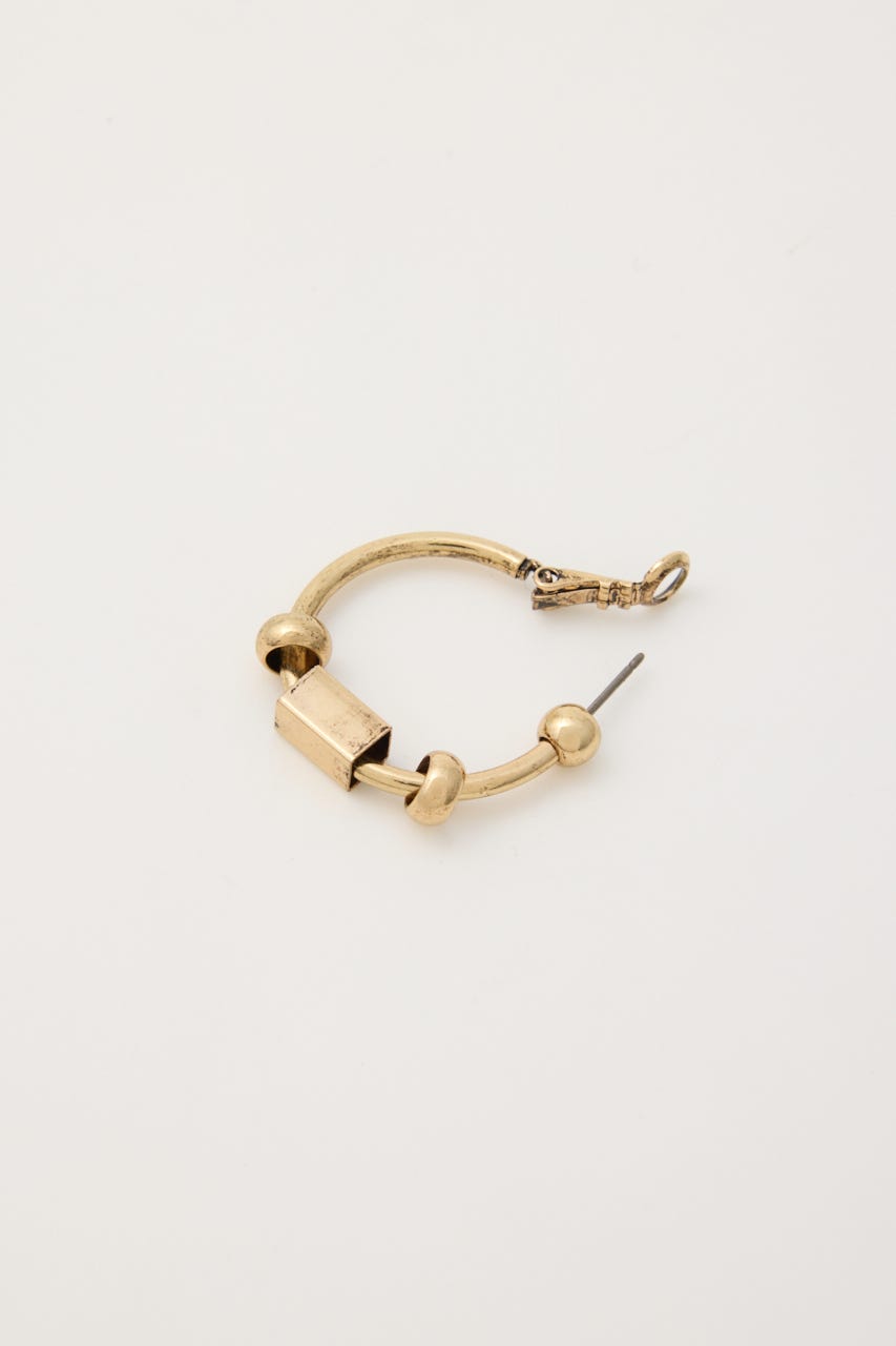 MANY PARTS HOOP ピアス GLD FREE