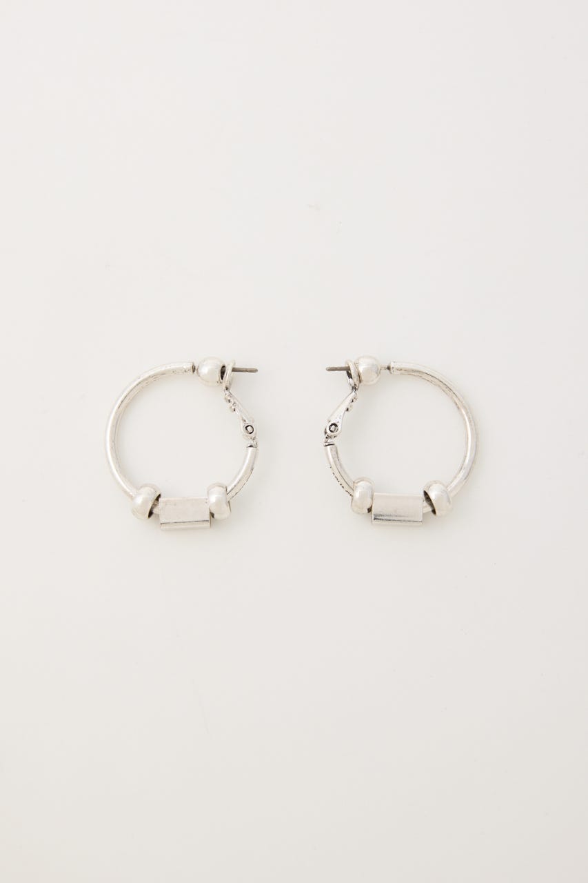 MANY PARTS HOOP ピアス SLV FREE