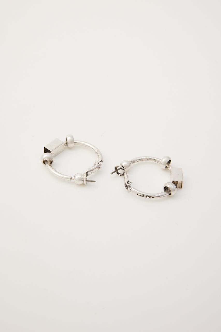 MANY PARTS HOOP ピアス SLV FREE