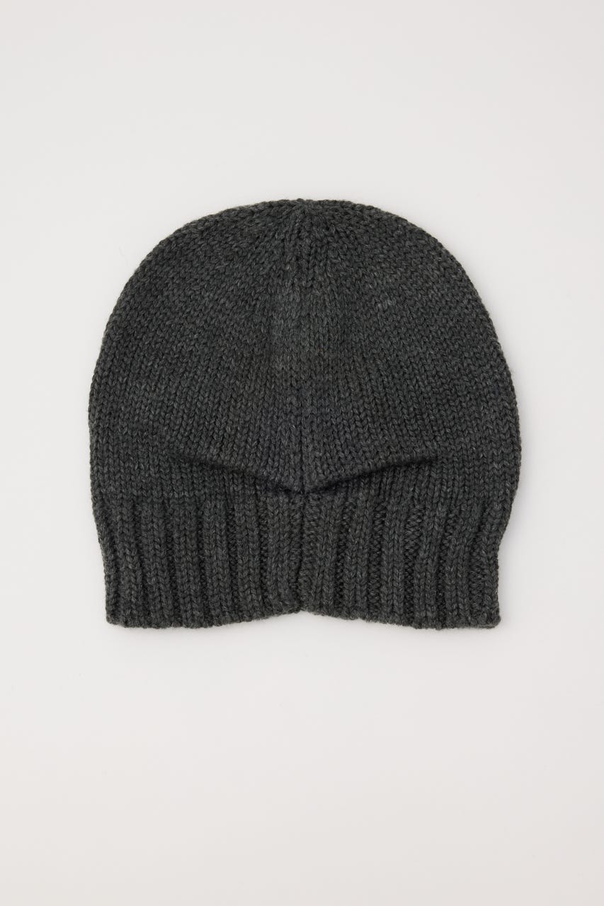SIDE BUTTON LOOSEY KNIT キャップ GRY FREE
