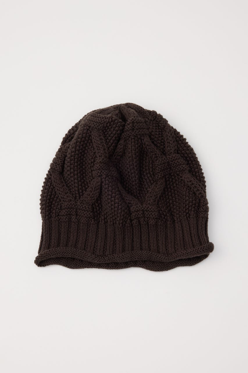 LOOSEY KNIT ビーニー BRN FREE