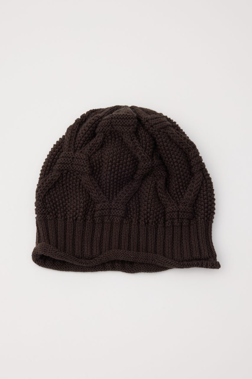 LOOSEY KNIT ビーニー BRN FREE