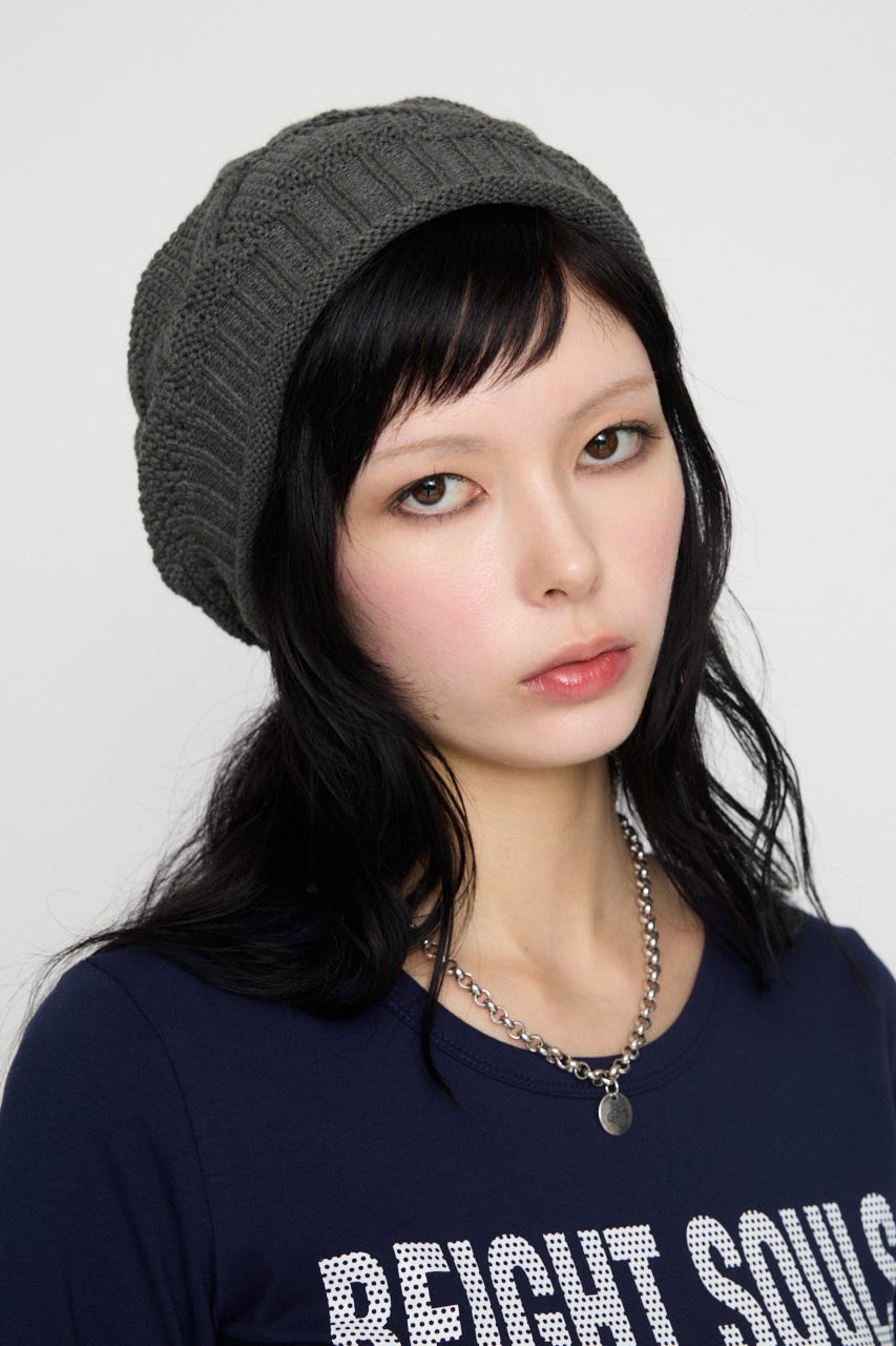LOOSEY KNIT ビーニー GRY FREE