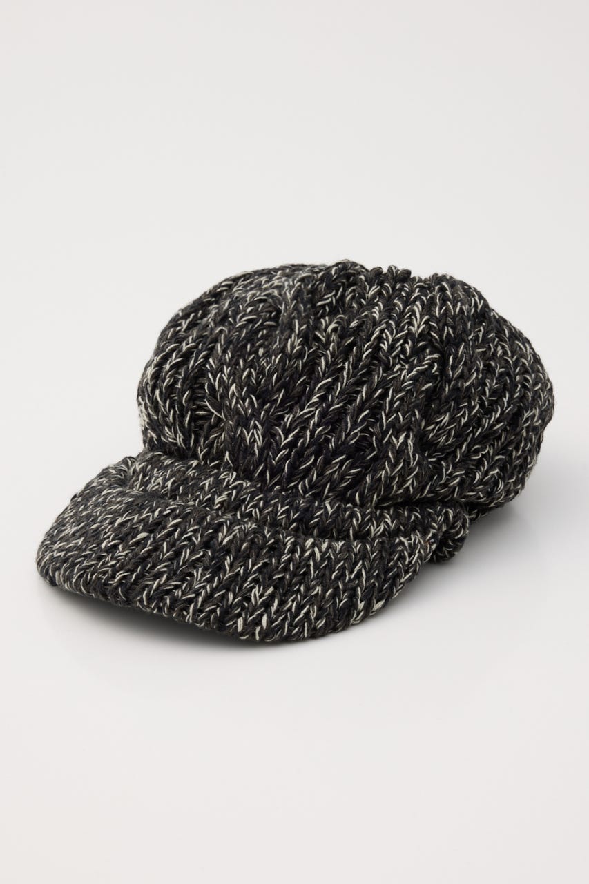 LOOSEY MIX KNIT キャスケット BLK FREE