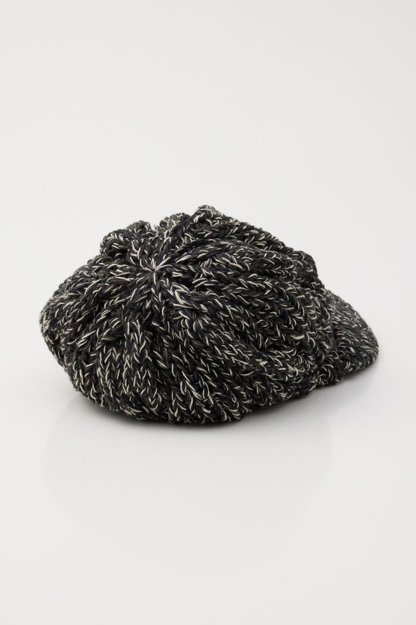 LOOSEY MIX KNIT キャスケット BLK FREE
