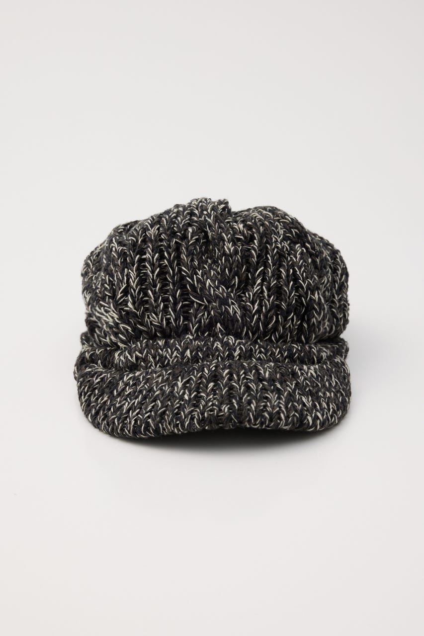LOOSEY MIX KNIT キャスケット BLK FREE