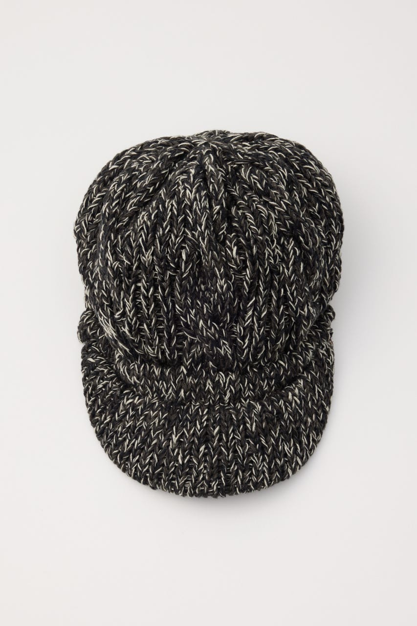 LOOSEY MIX KNIT キャスケット BLK FREE