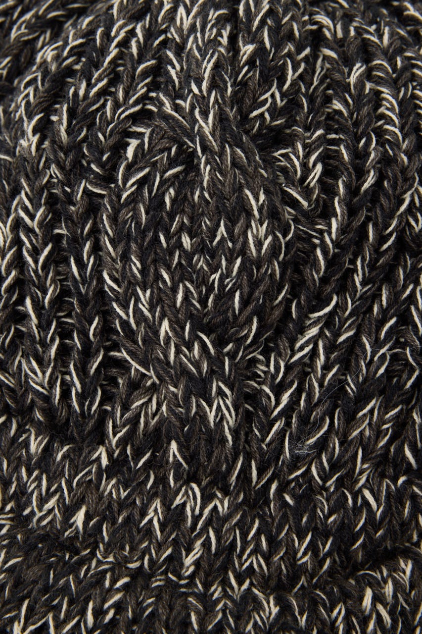 LOOSEY MIX KNIT キャスケット BLK FREE