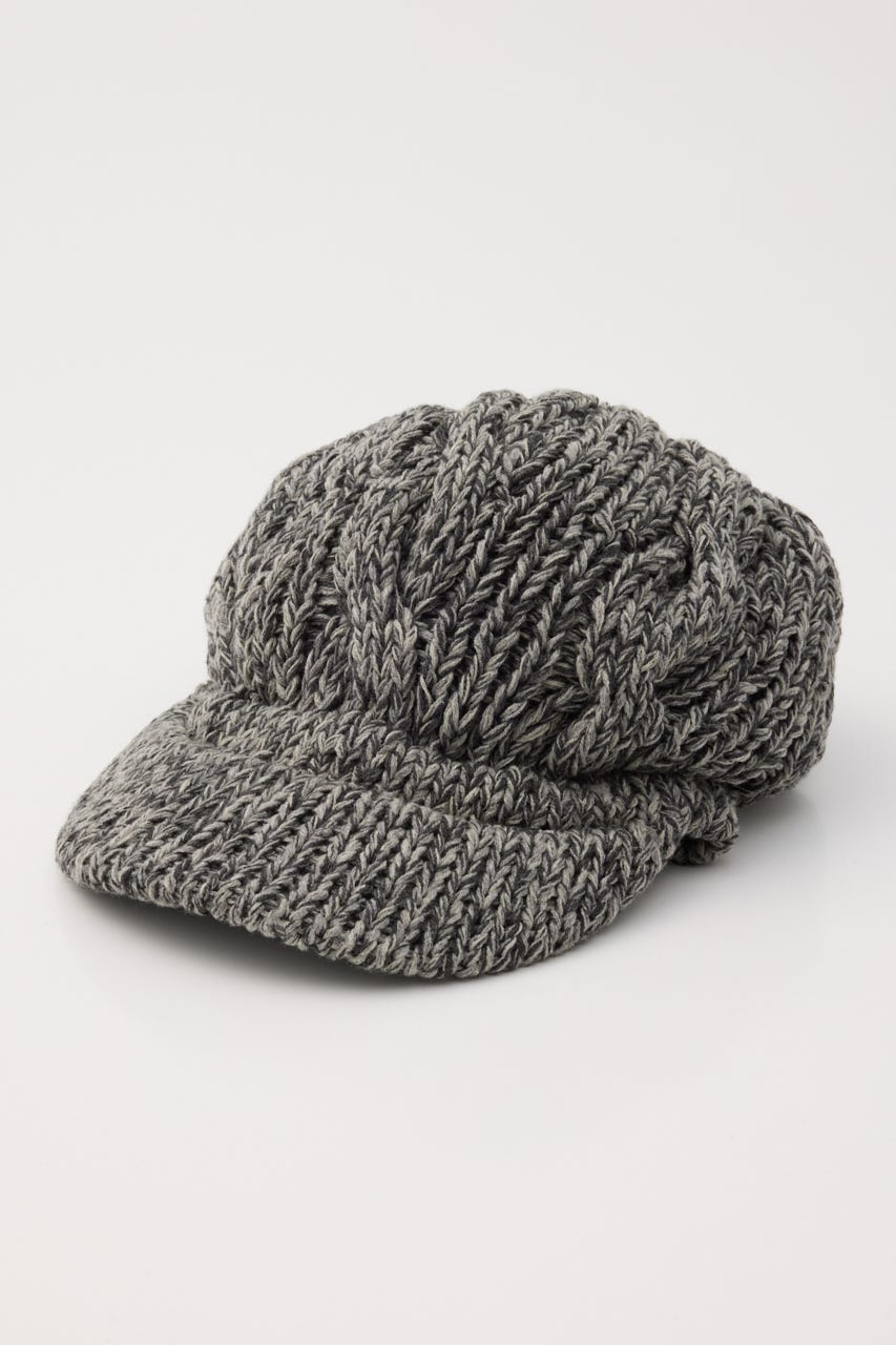 LOOSEY MIX KNIT キャスケット GRY FREE