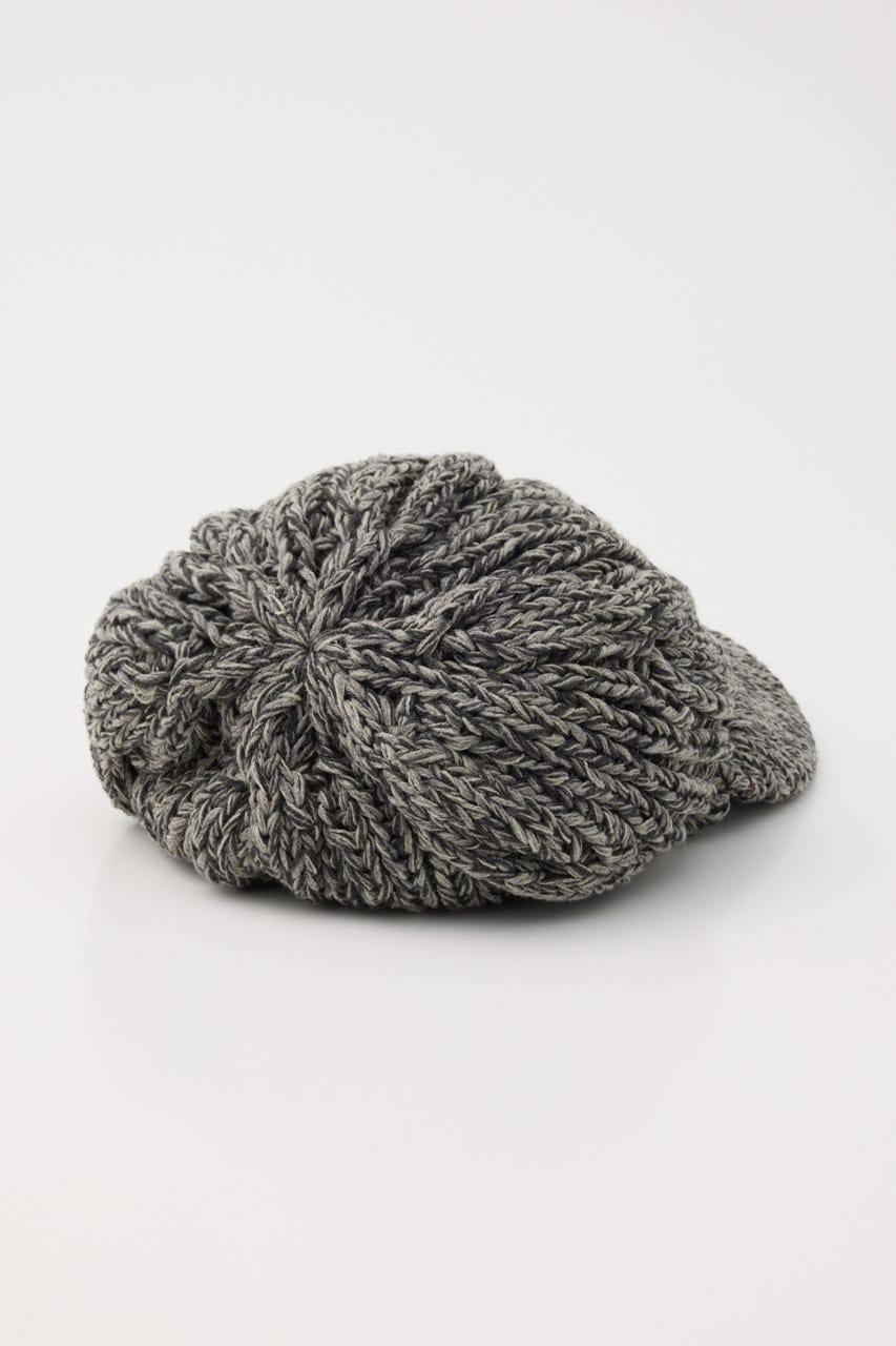 LOOSEY MIX KNIT キャスケット GRY FREE
