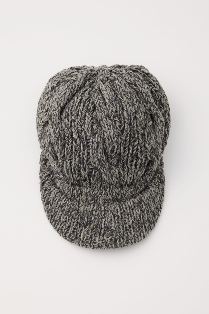 LOOSEY MIX KNIT キャスケット GRY FREE