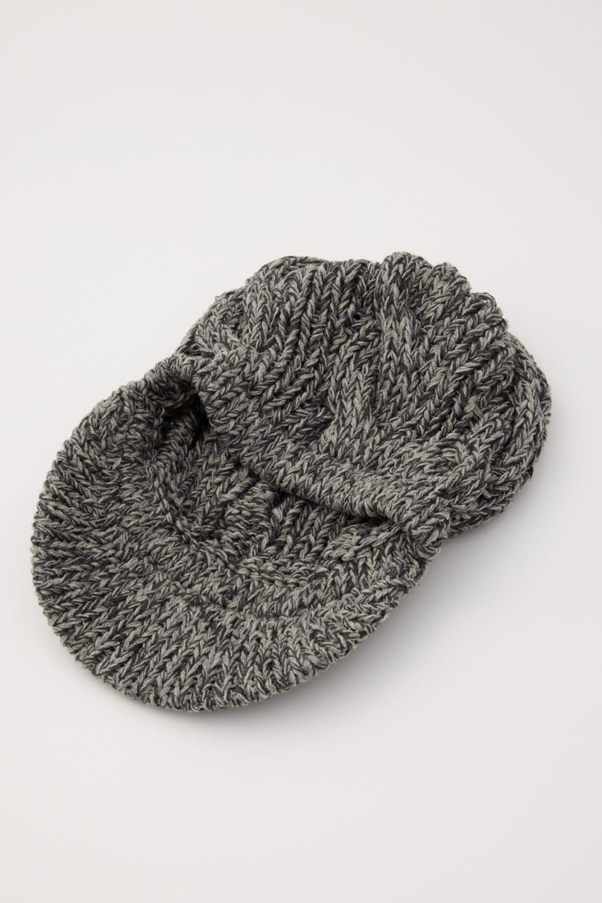 LOOSEY MIX KNIT キャスケット GRY FREE