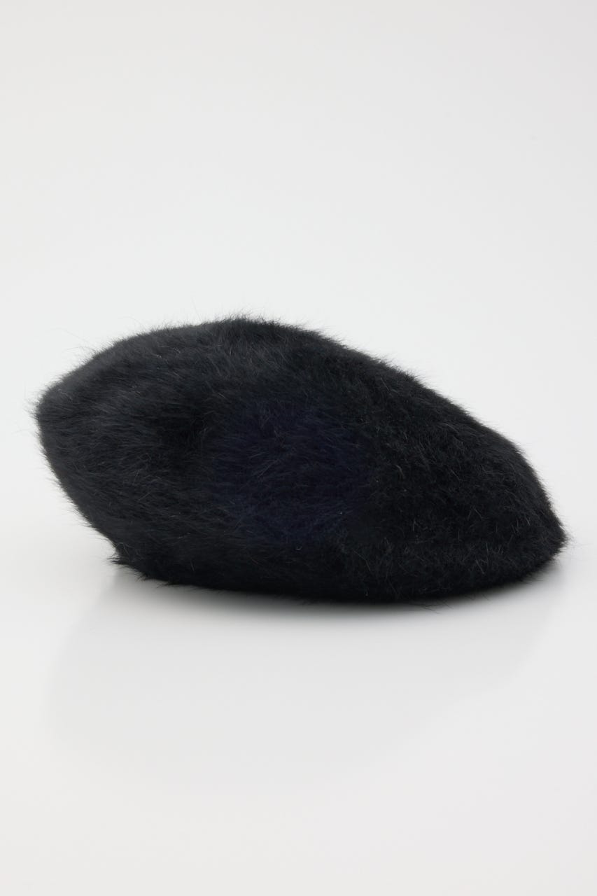FLUFFY KNIT ベレー BLK FREE