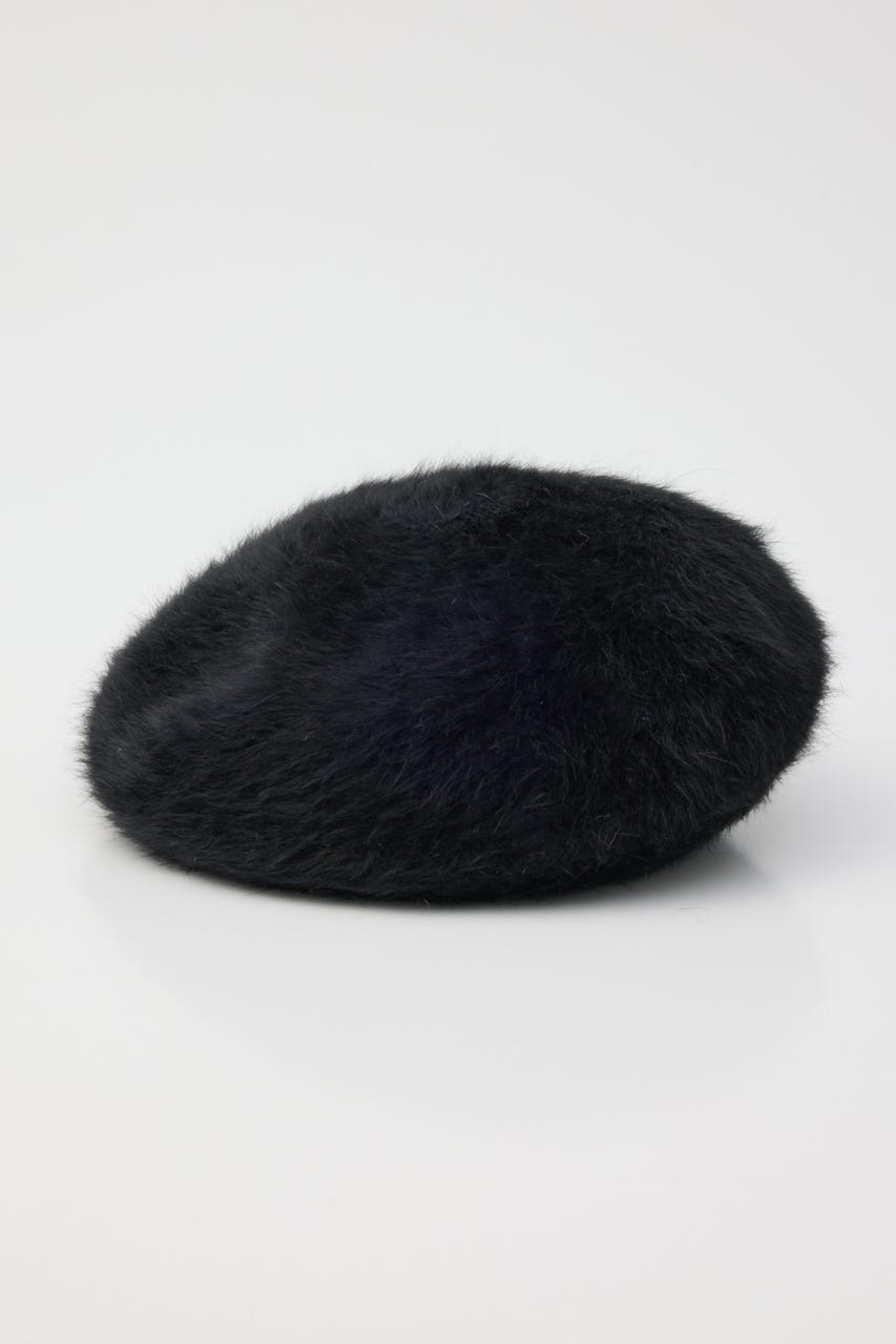 FLUFFY KNIT ベレー BLK FREE