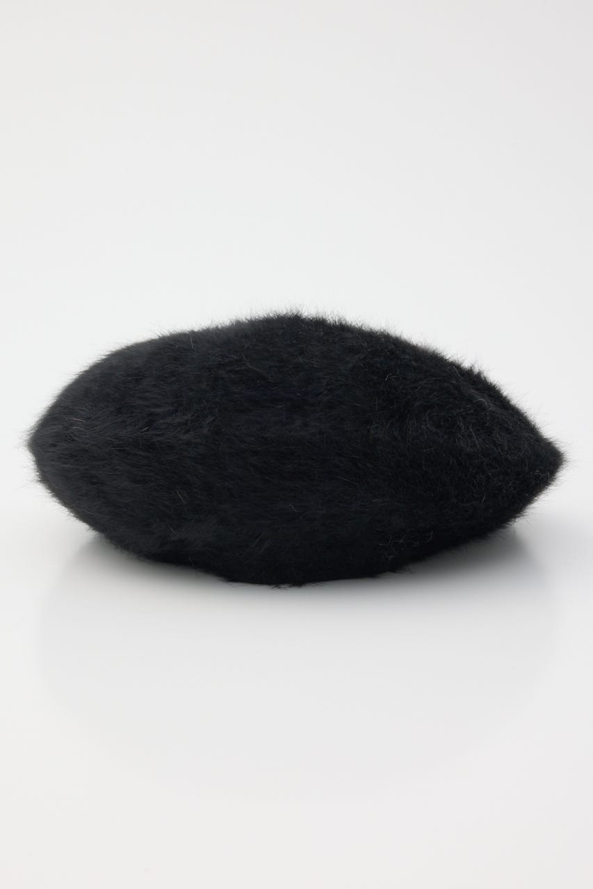 FLUFFY KNIT ベレー BLK FREE