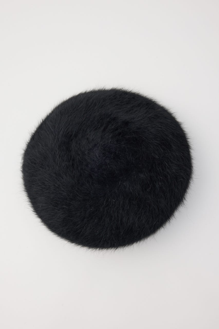 FLUFFY KNIT ベレー BLK FREE