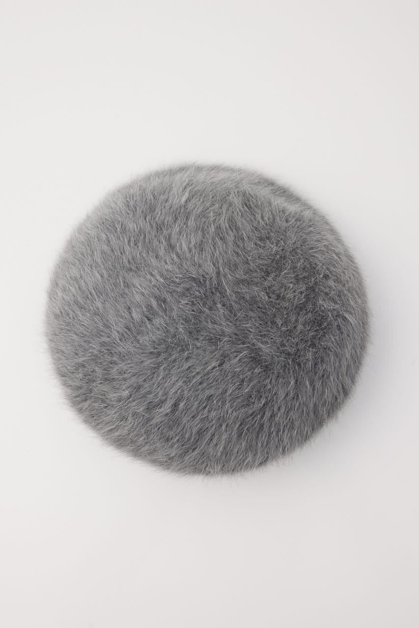 FLUFFY KNIT ベレー GRY FREE