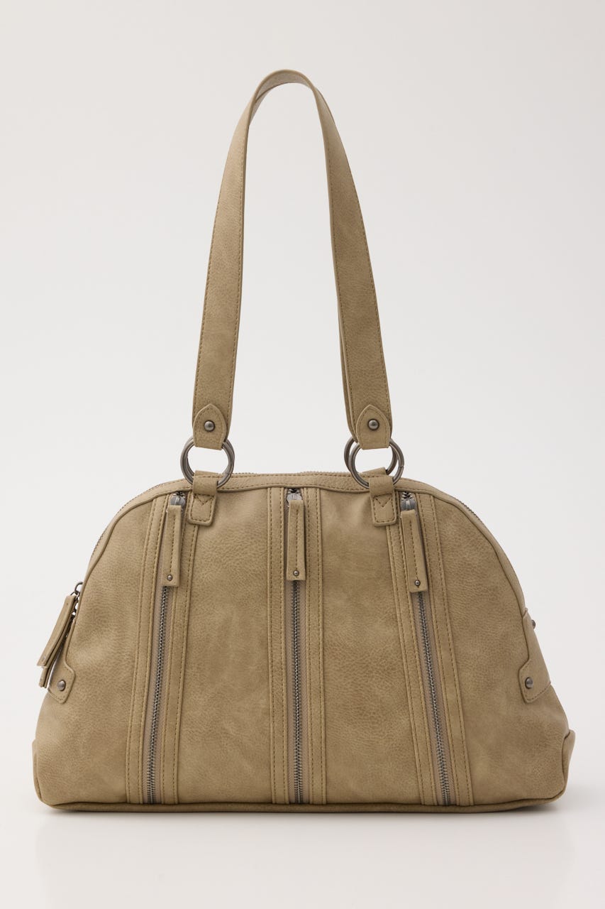ZIP POINT HAND バッグ BEG FREE