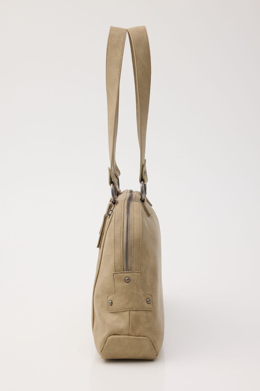 ZIP POINT HAND バッグ BEG FREE