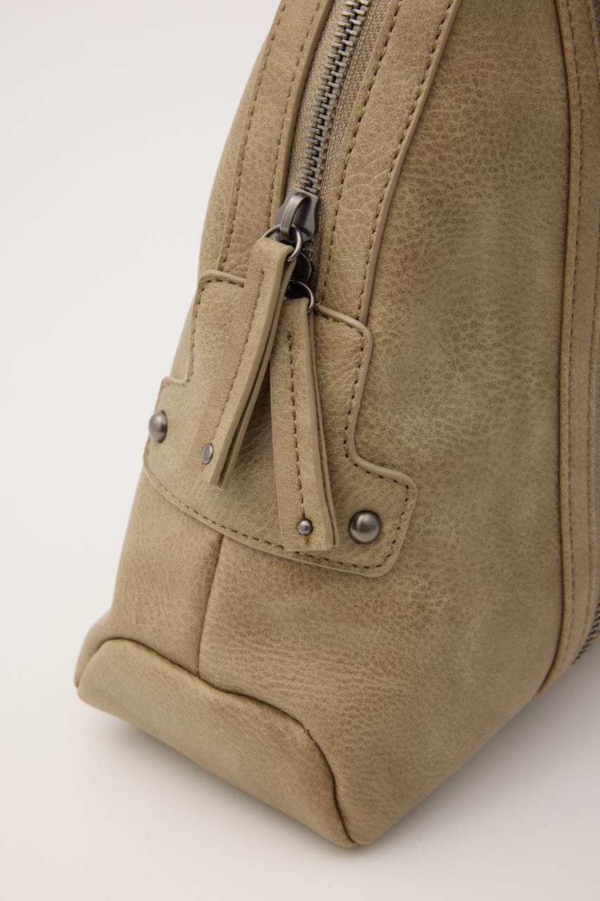 ZIP POINT HAND バッグ BEG FREE