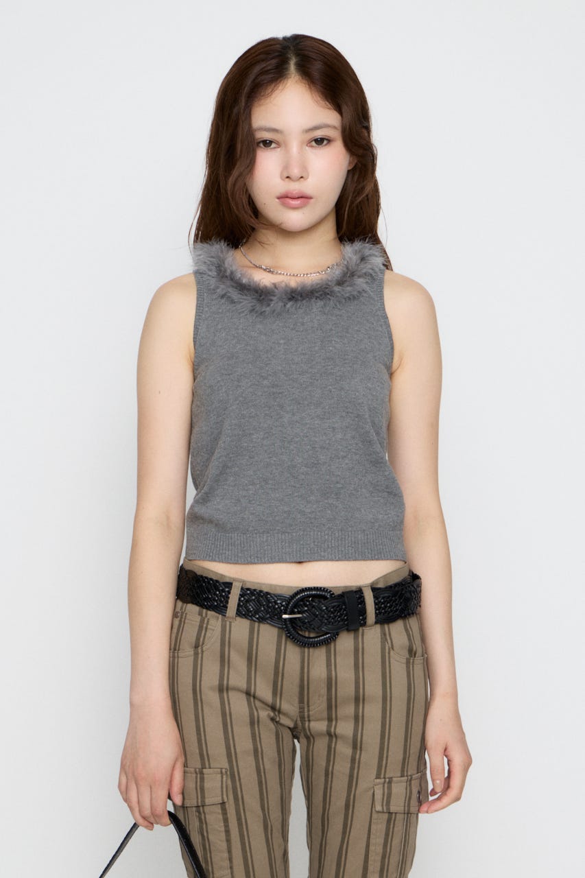 FUR POINT タンクトップ GRY FREE