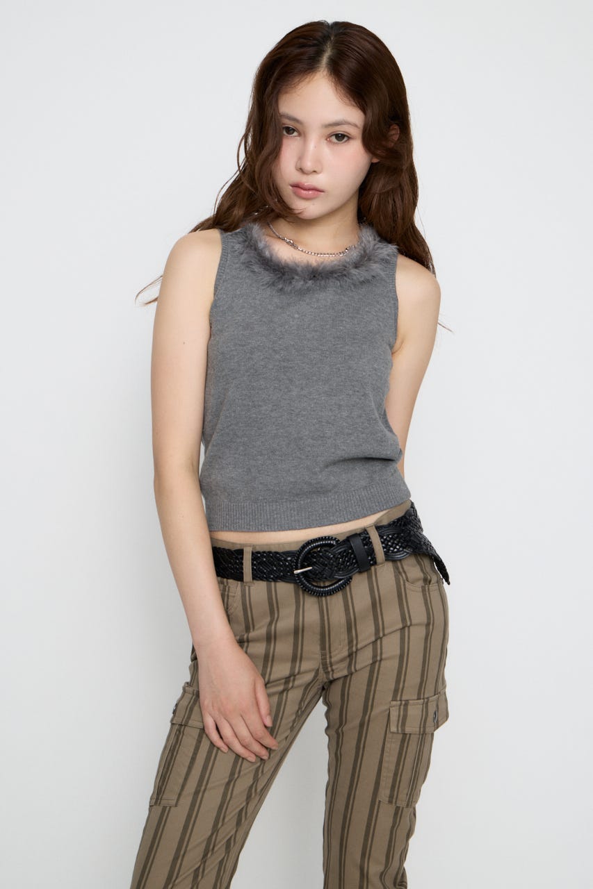 FUR POINT タンクトップ GRY FREE