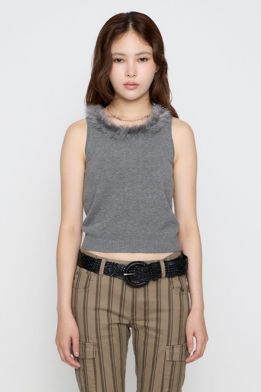 FUR POINT タンクトップ GRY FREE