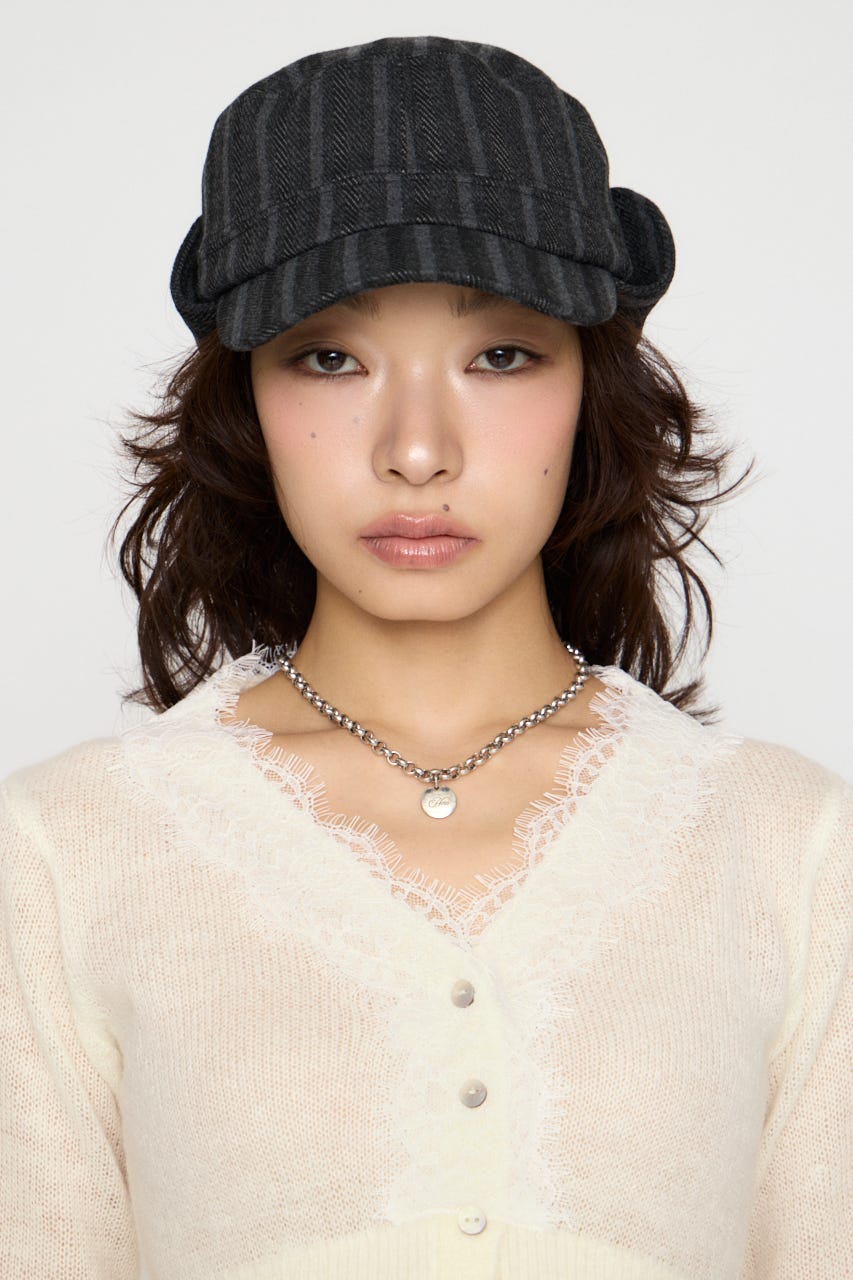 FRONT LACE WAIST RIB ニット O/WHT FREE