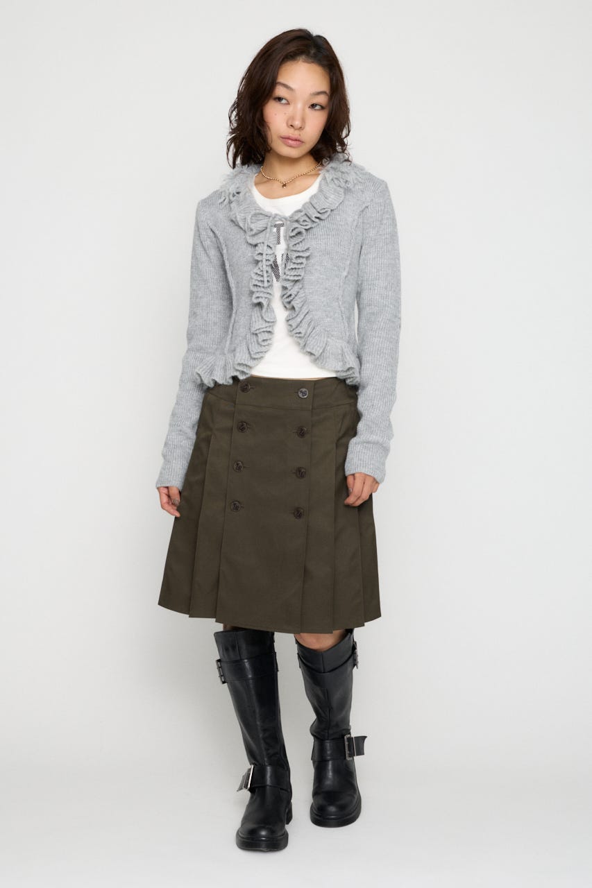 RUFFLE SOFT ニット GRY FREE