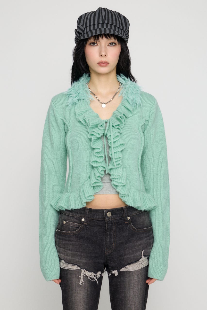 RUFFLE SOFT ニット MINT FREE