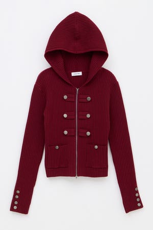 NAPOLEON HOODIE RIB ニット