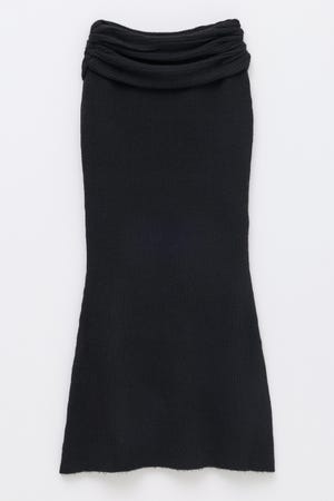 RIB KNIT MAXI スカート